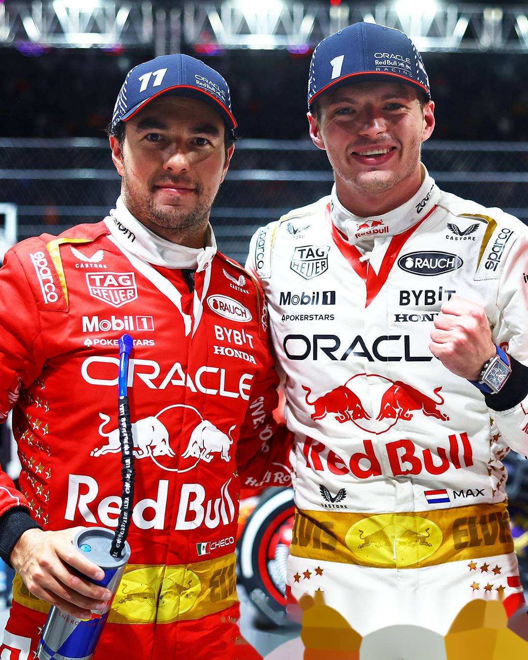 包含哈斯车队轻取红牛车队，佩雷兹统治全场的词条